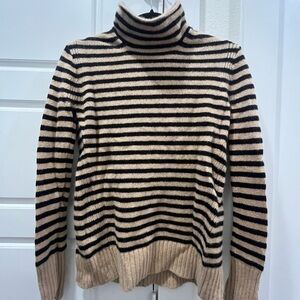 Striped Turtleneck Sweater